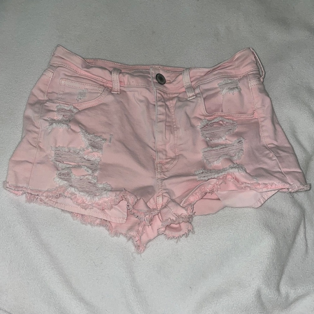 American eagle ripped Jean shorts.